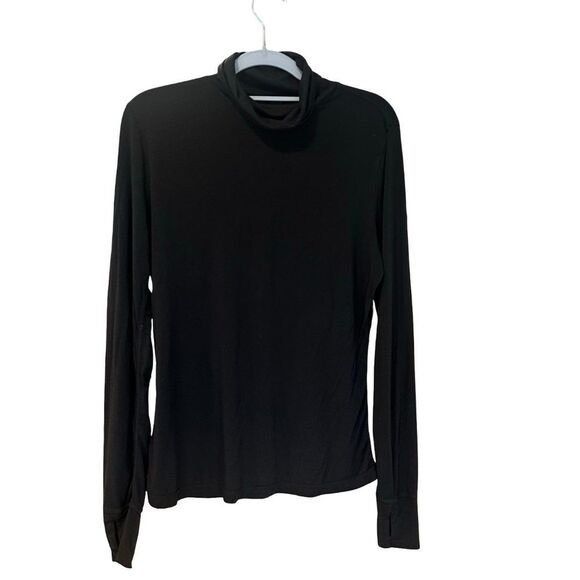 Modern Movement Lightweight Long Sleeve Black Loose Turtleneck SOFT! Large - Picture 1 of 5